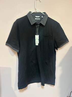 Calvin Klein Liquid Touch mens Dress Shirt *L*